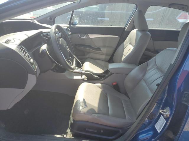 19XFB2F90FE249176 - 2015 HONDA CIVIC EXL ლურჯი ფოტო 7