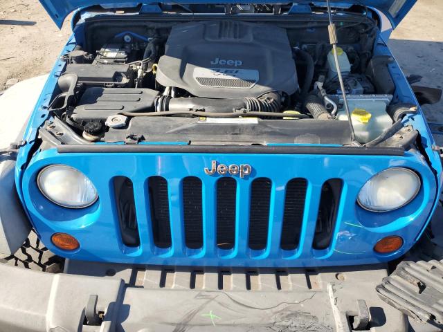 1C4BJWDGXCL157943 - 2012 JEEP WRANGLER U SPORT Mavi foto 12