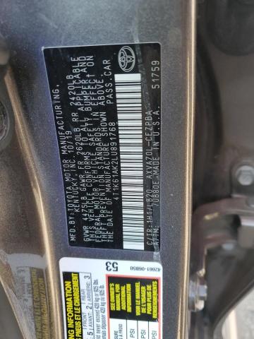 4T1K61AK2LU891768 - 2020 TOYOTA CAMRY XSE GRAY photo 13