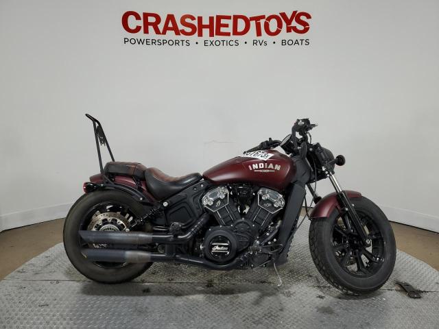 56KMTA007M3165234 - 2021 INDIAN MOTORCYCLE CO. SCOUT BOBBER ABS BURGUNDY photo 1