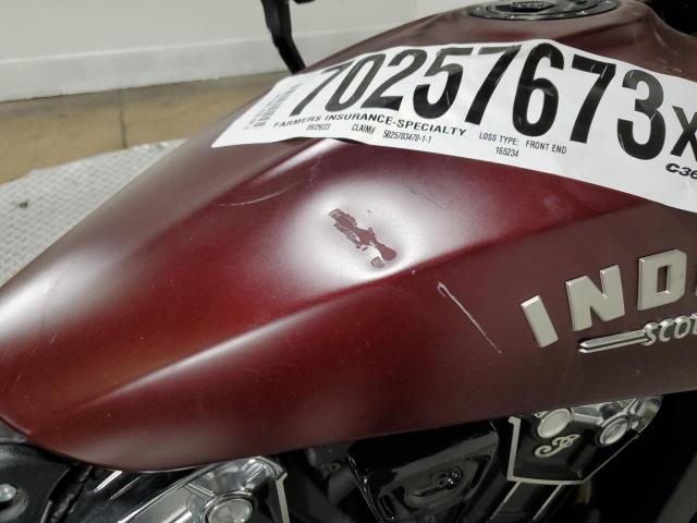 56KMTA007M3165234 - 2021 INDIAN MOTORCYCLE CO. SCOUT BOBBER ABS BURGUNDY photo 10