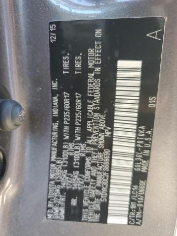 5TDYK3DC2FS688690 - 2015 TOYOTA SIENNA XLE GRAY photo 13
