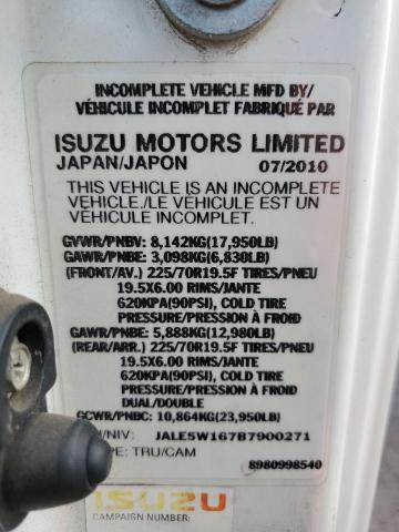 JALE5W167B7900271 - 2011 ISUZU NQR WHITE photo 12