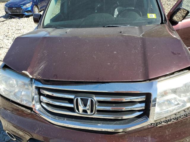 5FNYF4H58CB026649 - 2012 HONDA PILOT EXL RED photo 12