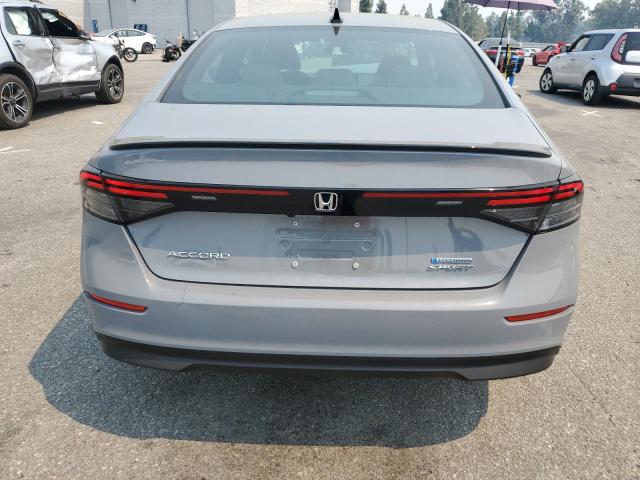 1HGCY2F59PA061177 - 2023 HONDA ACCORD HYBRID SPORT GRAY photo 6