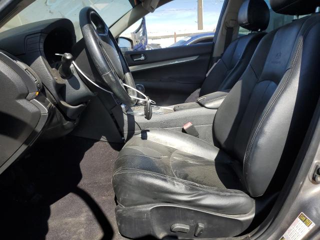 JN1CV6AP2AM407263 - 2010 INFINITI G37 BASE GRAY photo 7
