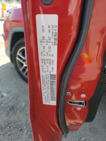 3C4NJCBB1JT165417 - 2018 JEEP COMPASS LATITUDE Rouge photo 12