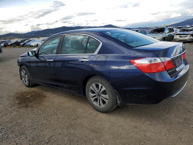 1HGCR2F33EA048305 - 2014 HONDA ACCORD LX BLUE photo 2