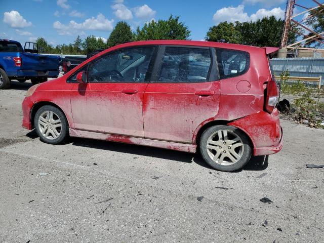 JHMGD38658S003231 - 2008 HONDA FIT SPORT RED photo 2
