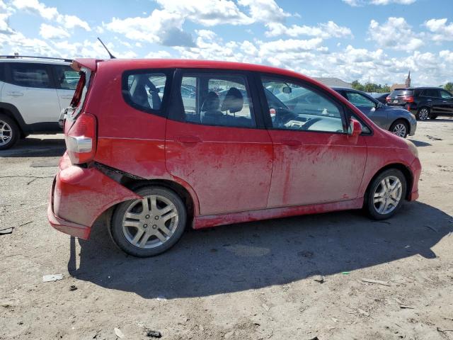 JHMGD38658S003231 - 2008 HONDA FIT SPORT RED photo 3