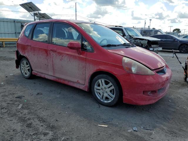 JHMGD38658S003231 - 2008 HONDA FIT SPORT RED photo 4