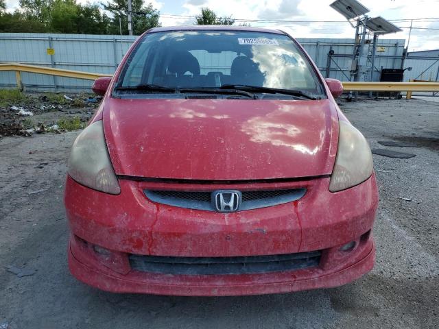 JHMGD38658S003231 - 2008 HONDA FIT SPORT RED photo 5