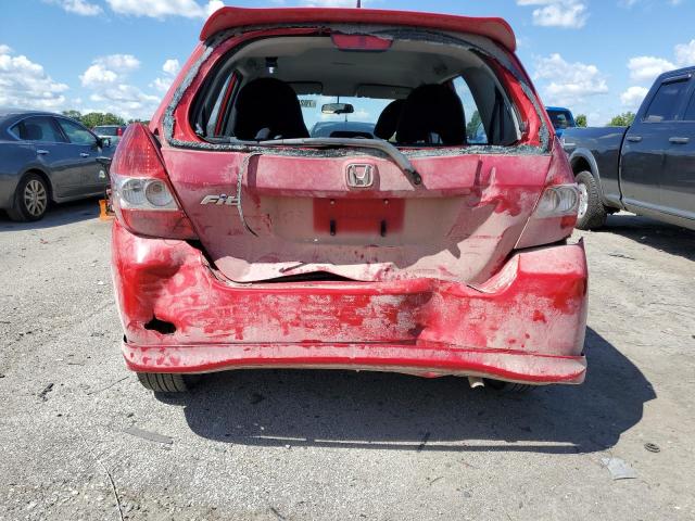 JHMGD38658S003231 - 2008 HONDA FIT SPORT RED photo 6