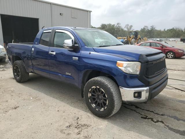 5TFUY5F11EX337816 - 2014 TOYOTA TUNDRA DOUBLE CAB SR/SR5 BLUE photo 4