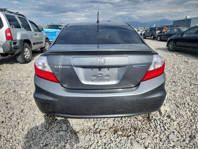 JHMFB4F27CS000637 - 2012 HONDA CIVIC HYBRID ნაცრისფერი ფოტო 6