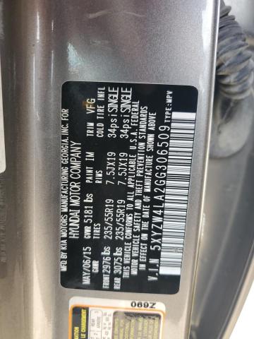 5XYZW4LA2GG306509 - 2016 HYUNDAI SANTA FE SPORT 灰色 照片 12