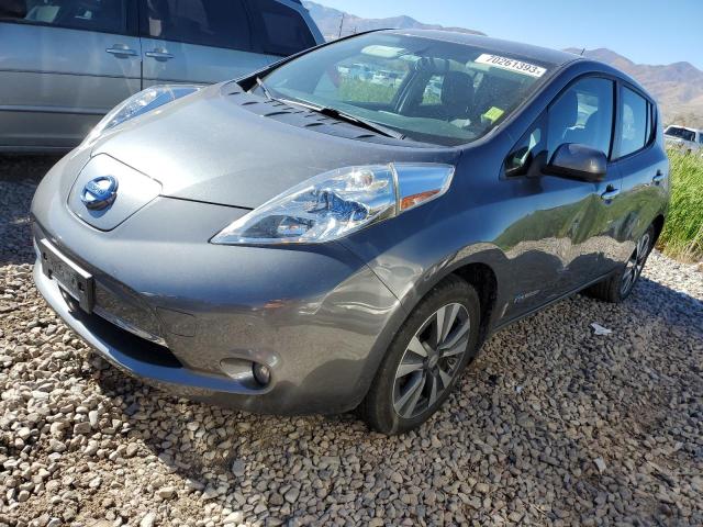 1N4AZ0CPXFC323584 - 2015 NISSAN LEAF S GRAY photo 1