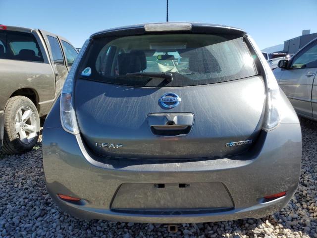 1N4AZ0CPXFC323584 - 2015 NISSAN LEAF S GRAY photo 6