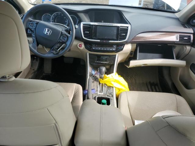 1HGCR3F03GA000995 - 2016 HONDA ACCORD EXL WHITE photo 8