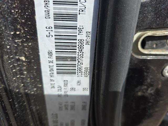 1C6RR7GM7GS348608 - 2016 RAM 1500 SLT BLACK photo 13