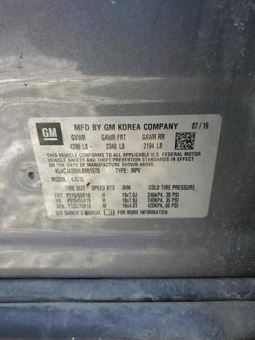 KL4CJASB9LB001570 - 2020 BUICK ENCORE PREFERRED Մոխրագույն լուսանկար 13