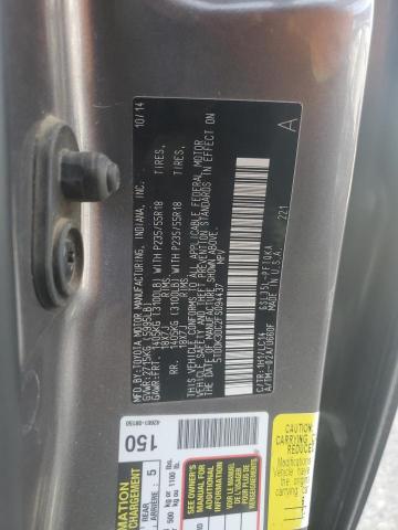 5TDDK3DC2FS094437 - 2015 TOYOTA SIENNA XLE GRAY photo 13