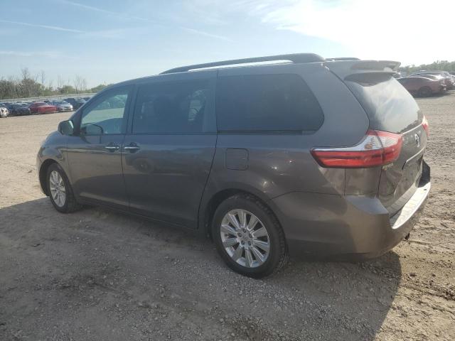5TDDK3DC2FS094437 - 2015 TOYOTA SIENNA XLE GRAY photo 2