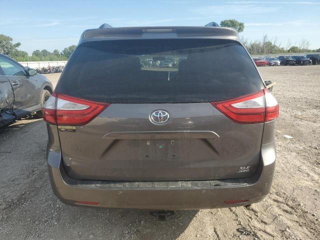 5TDDK3DC2FS094437 - 2015 TOYOTA SIENNA XLE GRAY photo 6