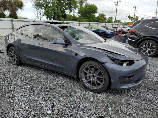 5YJ3E1EA9MF098216 - 2021 TESLA MODEL 3 GRAY photo 4