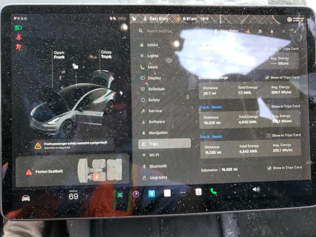 5YJ3E1EA9MF098216 - 2021 TESLA MODEL 3 GRAY photo 9