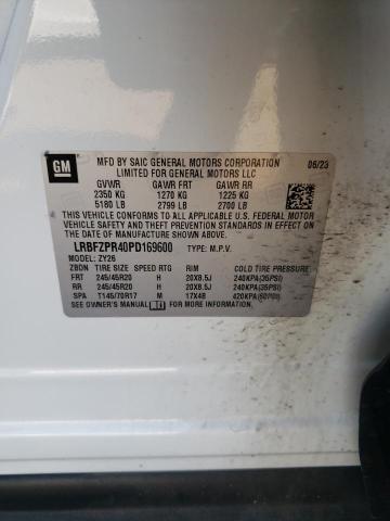 LRBFZPR40PD169600 - 2023 BUICK ENVISION ESSENCE თეთრი ფოტო 12