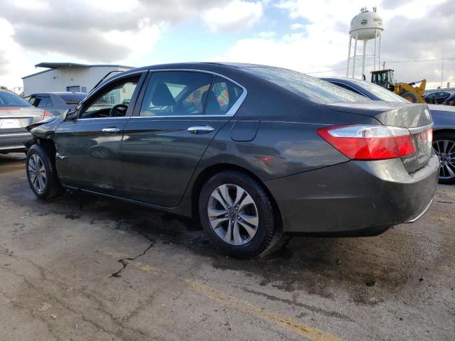 1HGCR2F3XDA212521 - 2013 HONDA ACCORD LX GRAY photo 2