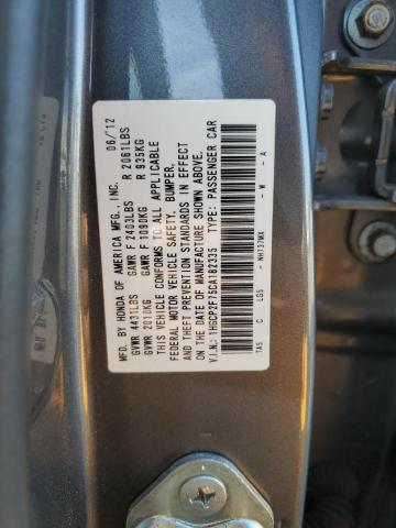 1HGCP2F75CA182335 - 2012 HONDA ACCORD EX GRAY photo 13