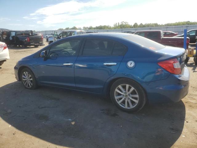 19XFB2F83CE335360 - 2012 HONDA CIVIC EX BLUE photo 2