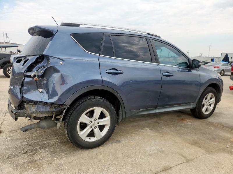 2T3WFREV1EW076539 - 2014 TOYOTA RAV4 XLE BLUE photo 3