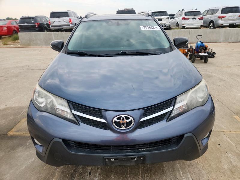 2T3WFREV1EW076539 - 2014 TOYOTA RAV4 XLE BLUE photo 5