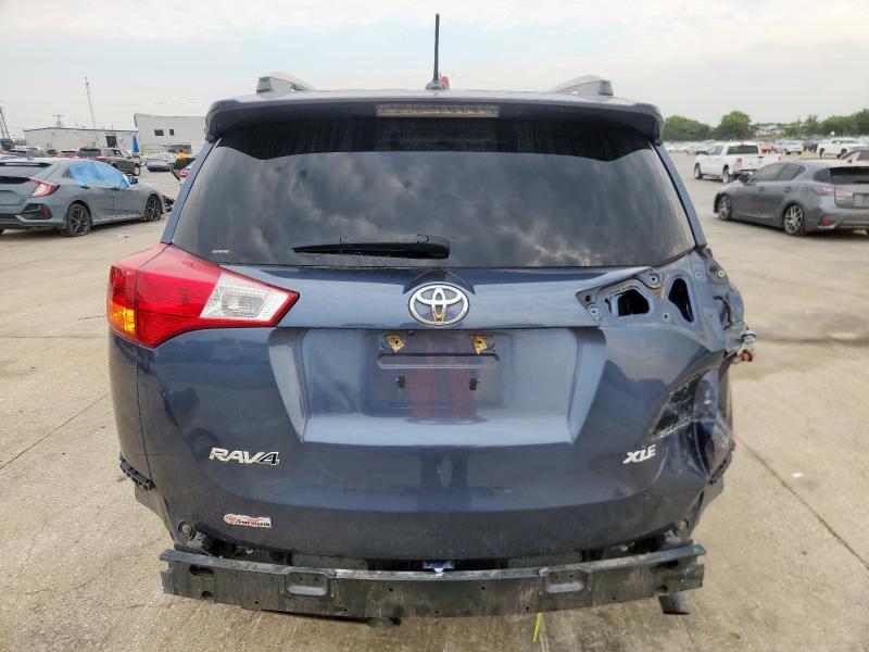 2T3WFREV1EW076539 - 2014 TOYOTA RAV4 XLE BLUE photo 6
