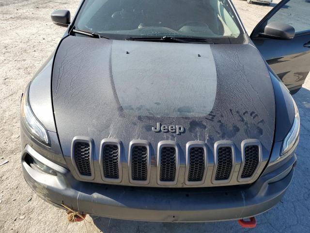 1C4PJMBS2FW524659 - 2015 JEEP CHEROKEE TRAILHAWK GRAY photo 12