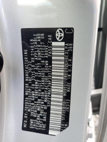 5YFEPMAE2NP382774 - 2022 TOYOTA COROLLA LE 银色 照片 12