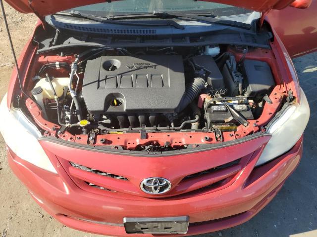 2T1BU4EE6CC812454 - 2012 TOYOTA COROLLA BASE RED photo 11