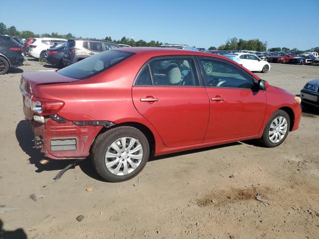 2T1BU4EE6CC812454 - 2012 TOYOTA COROLLA BASE RED photo 3