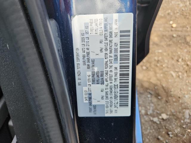 JM1GL1VM8M1611630 - 2021 MAZDA 6 TOURING BLUE photo 12