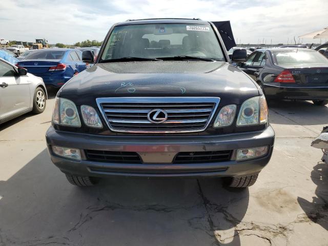 JTJHT00W753551754 - 2005 LEXUS LX 470 BLACK photo 5