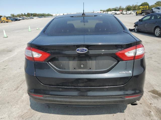 3FA6P0LU9ER179737 - 2014 FORD FUSION SE HYBRID BLACK photo 6