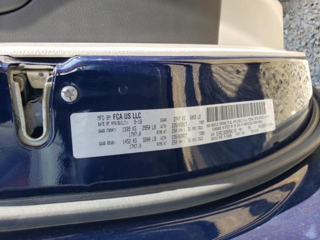 2C4RC1BG5KR541181 - 2019 CHRYSLER PACIFICA TOURING L BLUE photo 13