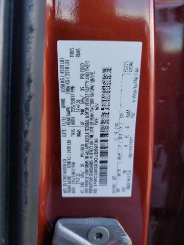 1FMCU0GX3GUB59730 - 2016 FORD ESCAPE SE RED photo 13