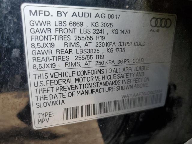 WA1LAAF70JD003344 - 2018 AUDI Q7 PREMIUM PLUS Qara foto 13