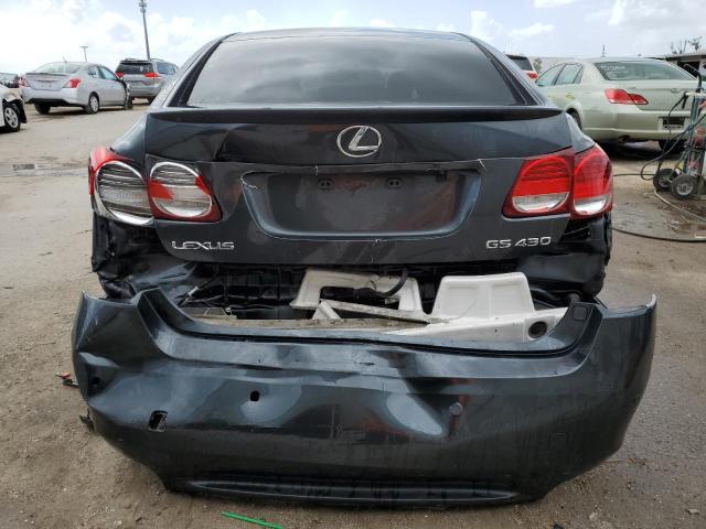 JTHBN96S865004489 - 2006 LEXUS GS 430 GRAY photo 6