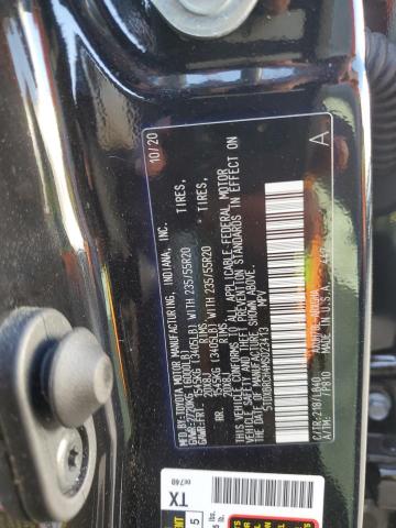 5TDXBRCH4MS023413 - 2021 TOYOTA HIGHLANDER HYBRID LIMITED BLACK photo 12