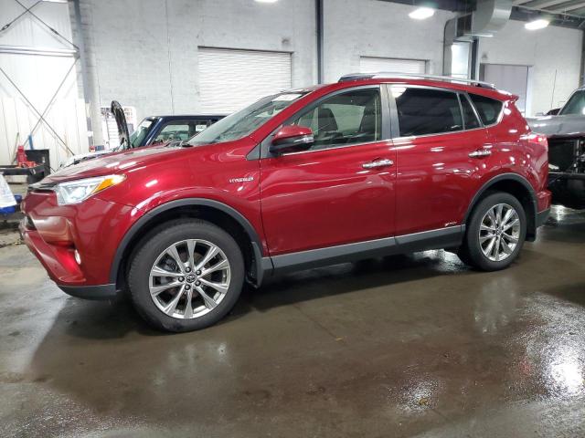 JTMDJREV4JD192668 - 2018 TOYOTA RAV4 HV LIMITED RED photo 1